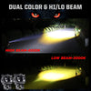 Owl Shape Motorcycle Dual Colour Fog Light
